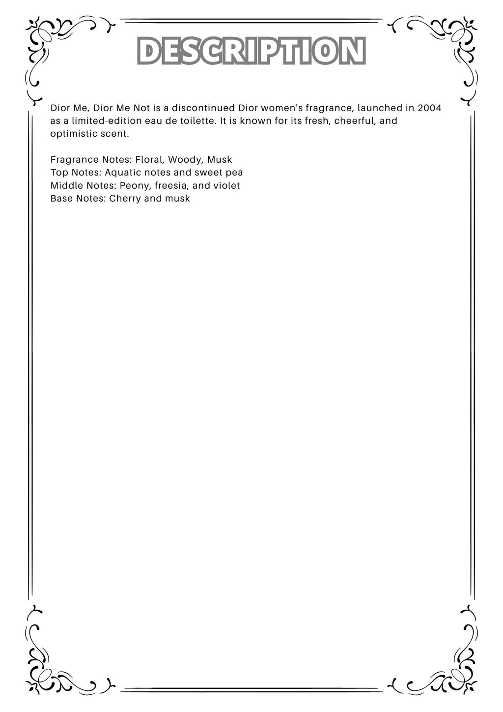 W61 - Christian Dior me not Travel Spray 2ml, 5ml, 10ml  迪奧自我淡香水 分裝瓶