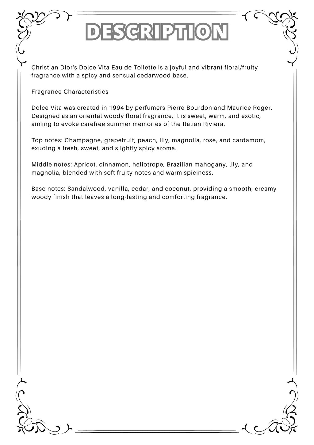 W63 - Christian Dior Dolce vita Travel Spray 2ml, 5ml, 10ml  迪奧快樂之源淡香水 分裝瓶