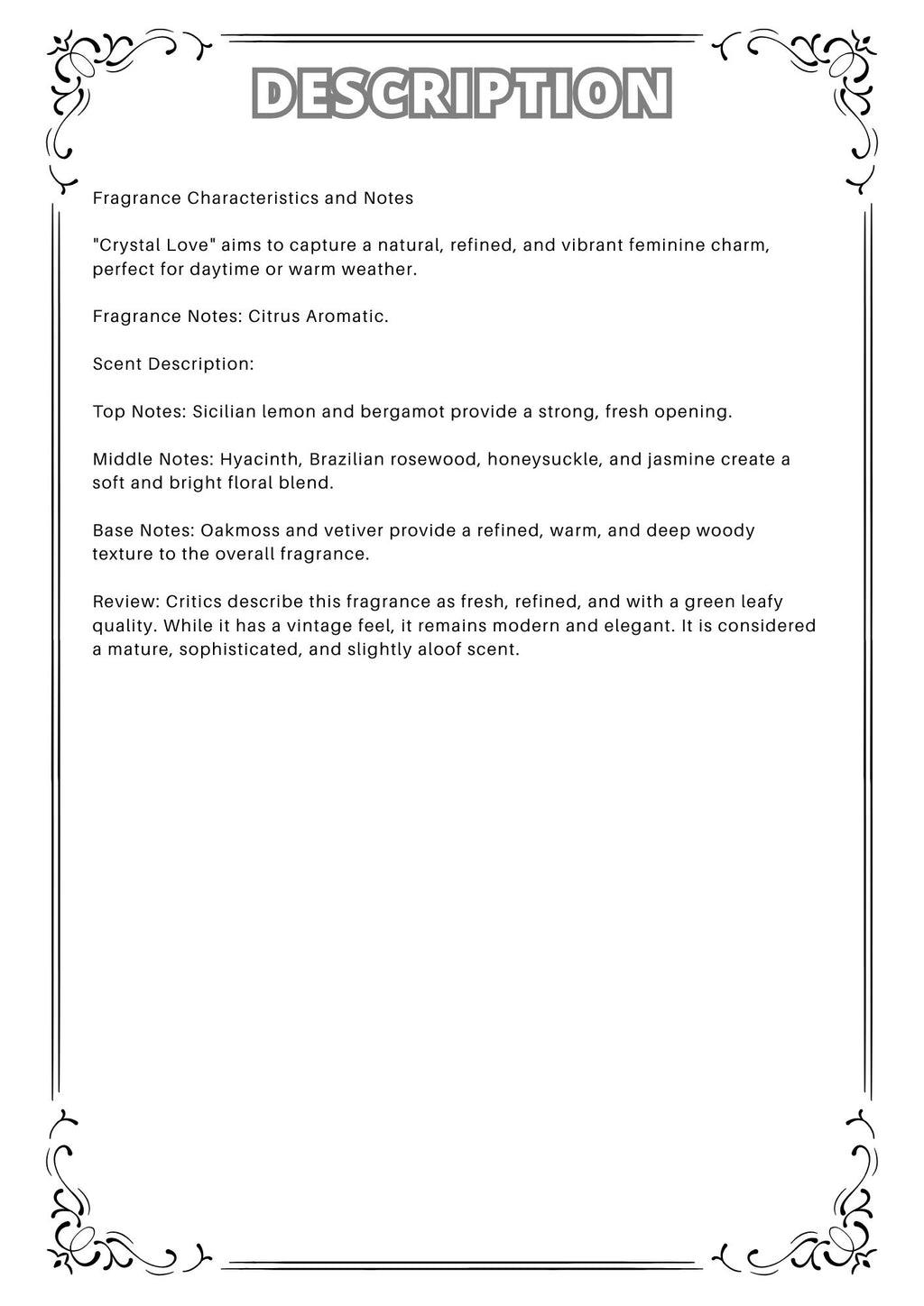 W65 - Chanel Cristalle EDT Travel Spray 2ml, 5ml, 10ml  香奈兒水晶戀淡香水 分裝瓶