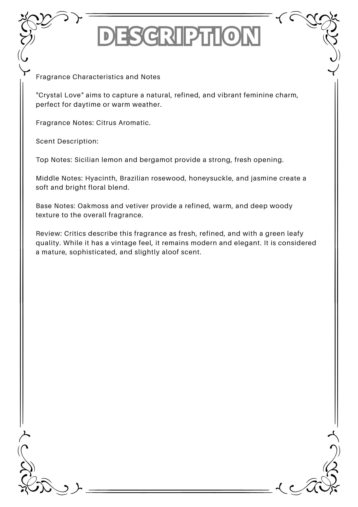 W65 - Chanel Cristalle EDT Travel Spray 2ml, 5ml, 10ml  香奈兒水晶戀淡香水 分裝瓶