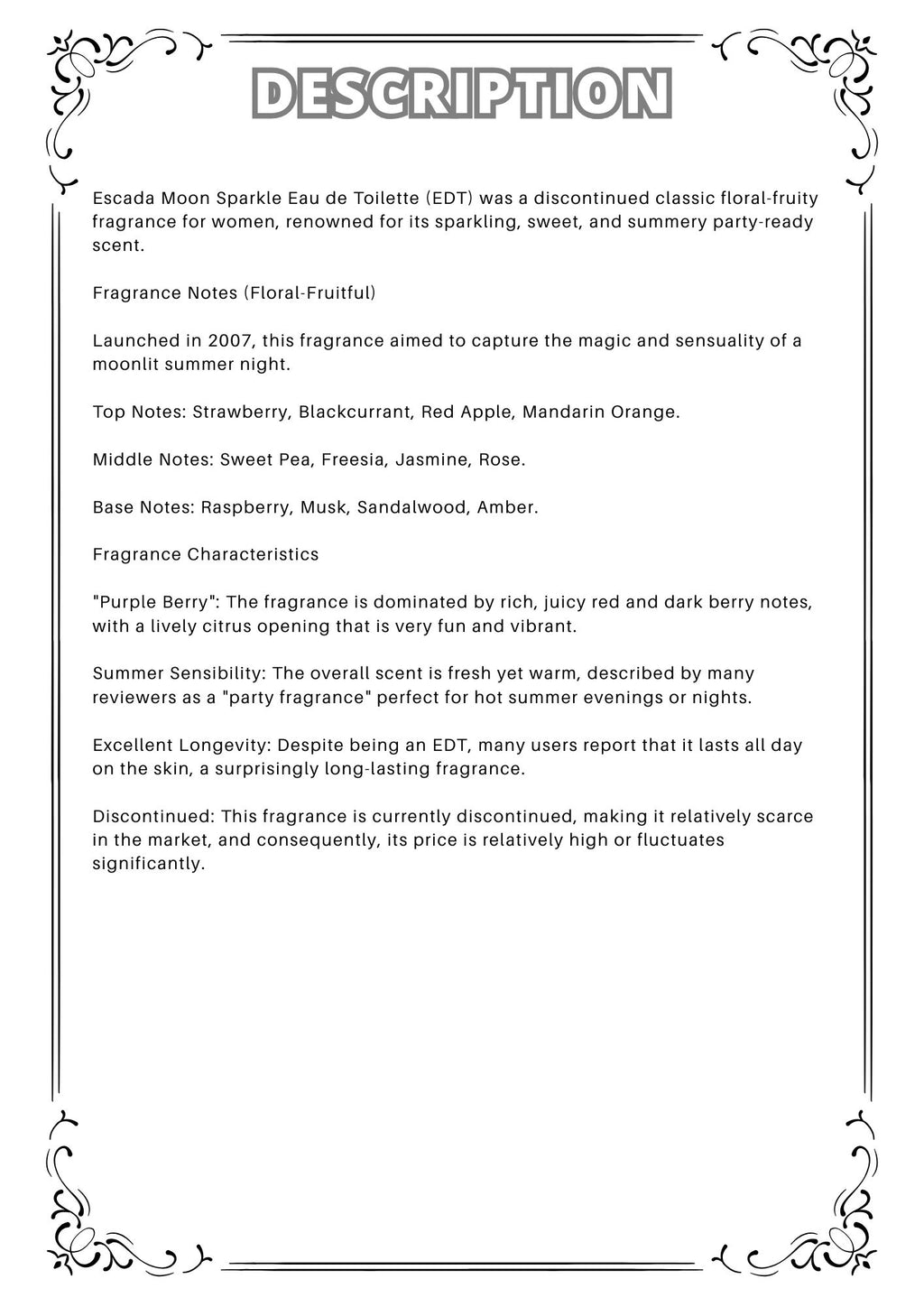 W41 - Escada moon sparkle EDT Travel Spray 2ml, 5ml, 10ml  愛斯卡達月光派對女士香水 分裝瓶