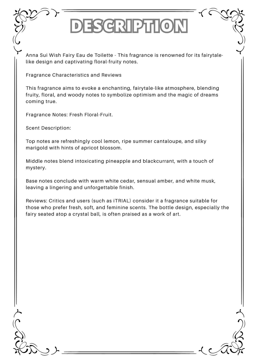 W53 - Anna Sui Secret wish edt Travel Spray 2ml, 5ml, 10ml  安娜蘇許願精靈淡香水 分裝瓶