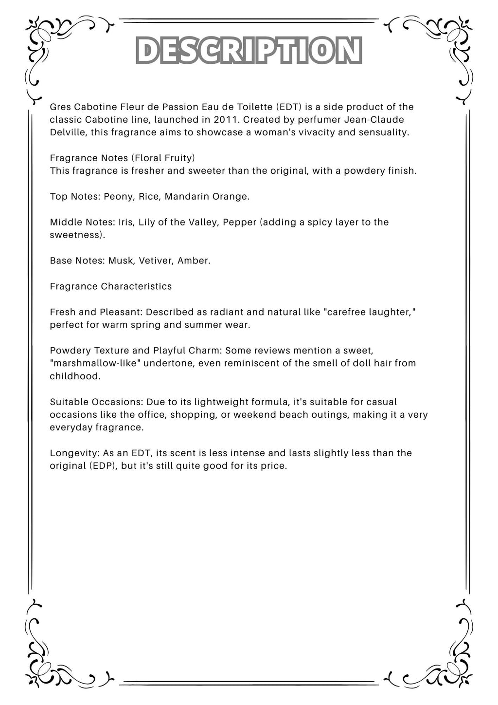 W31 - Gabotine passion you EDT Travel Spray 2ml, 5ml, 10ml  清秀佳人淡香水 分裝瓶